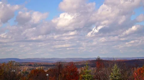 0840 Amazing clouds over Warwick, NJ  Stock Footage 33765607