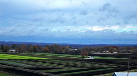 0841 Amazing clouds over Warwick, NJ  Stock Footage 33765658