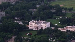 Washington, D.C. circa-2017, Aerial view of White House, home to the President