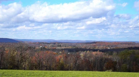 0844 Amazing clouds over Warwick, NJ  Stock Footage 33768063