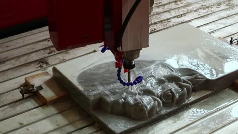 085 stone milling Stock Footage 154203758