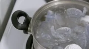 Sterilizing a breast pump and babies milk bottles in boiling water