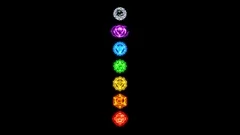 The 7 Chakras in Alpha Channel
