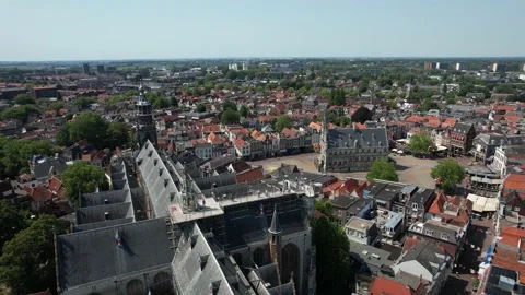 089 - Gouda - Centrum - St Jan - Steiger Stock Footage 228687640