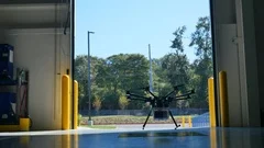 Drone Delivery Taking off from Warehouse