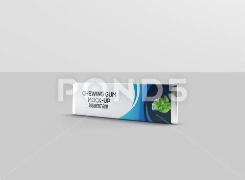 09 Chewing Gum Mock-up PSD Template