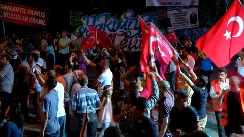 09 - COUP ATTEMPT IN TURKEY - 15 JULY 2016 Stock Footage 81801988