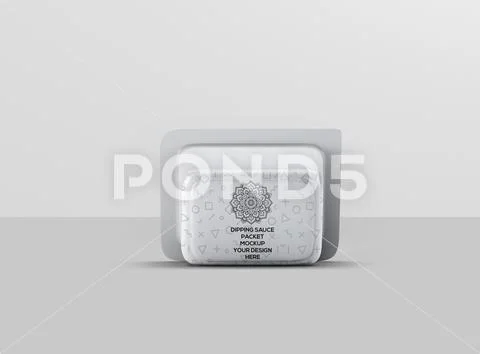 09 Dipping Sauce Packet Mock-Up PSD Template