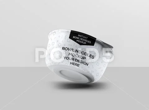 09 Instant Food Bowl Mock-Up PSD-Vorlage