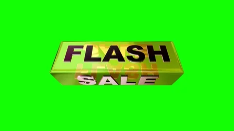 09 Text Animation with Graphics Glass Ingot Flash Sale Stock-Footage 129312783