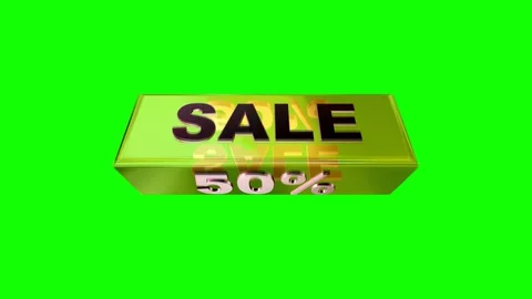 09 Text Animation with Graphics Glass Ingot Sale 50 库存影片 129312871