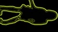 09 - Vertical HD sexy dancer silhouette - yellow on black HD Footage