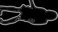 09 - Vertical HD sexy dancer silhouette - white neon on black HD Footage