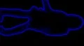 09 - Vertical HD sexy dancer silhouette - blue neon on black HD Footage