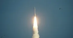 Rocket launching into space