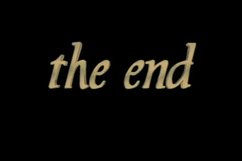 0915 The End star written on Stock Footage 831778