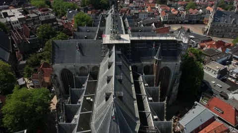 092 - Gouda - Centrum - St Jan - Steiger Stock Footage 228687647