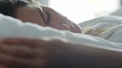 Positive Woman Waking Up in the Morning