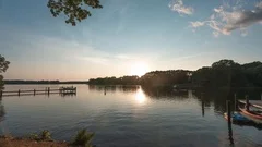 Timelapse of sunset from back yard in Easton, Maryland, during a Summer evening