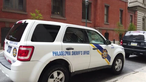 0929 570 Approaching Sheriff's Vehicle Stock Footage 132180795
