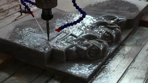 093 stone milling Stock Footage 154203772