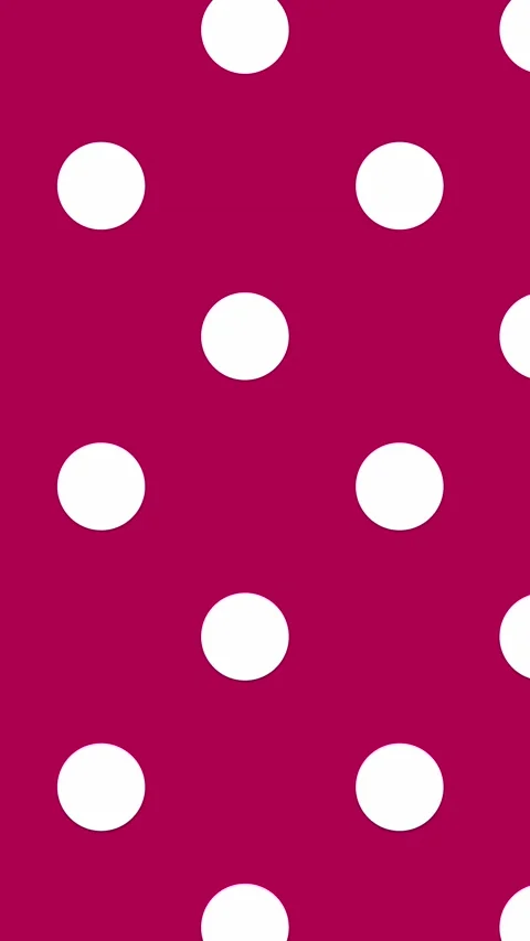 093_Polka dot pattern on pink fabric.mp4 Stock Footage 348100552