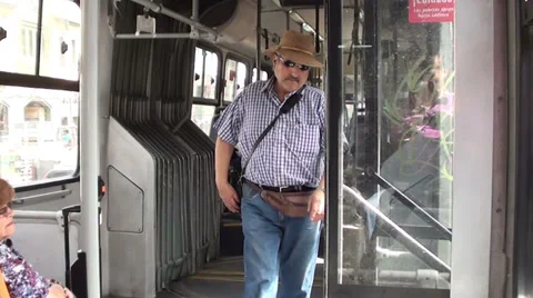 0943 Public transportation Stock Footage 34283532