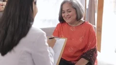 mature woman visitting doctor
