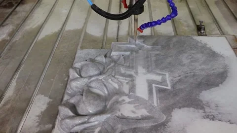 095 stone milling Stock Footage 154203810