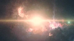 the origin of the universe, the big Bang, bright futuristic composition