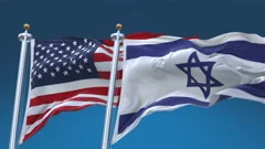 4k Seamless United States of America and Israel Flags background,USA US ISR IL.