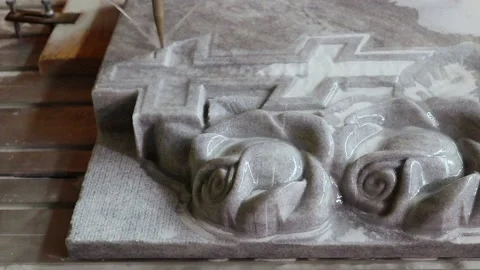 097 stone milling Stock Footage 154203824