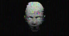 Artificial Intelligence Human Head Digital Noise Technology Animation