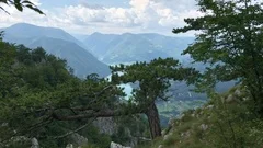 View from Banjska Stena viewpoint on Drina river and mountains