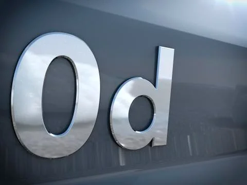 0d writing on car paint surface to illlustrate diesel scandal call-backs with Stock Illustration