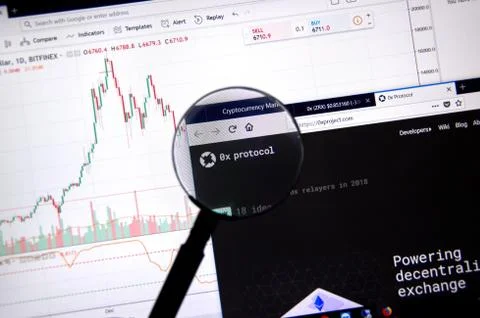 0x Protocol home page 写真素材