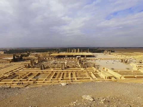 0Z Persepolis Stock Footage