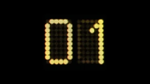 1 To 10 Digital Timer Video stock 82024554