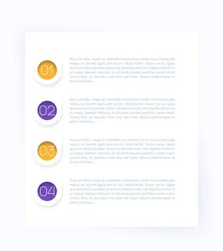 1, 2, 3, 4 steps, progress bar, vector infographics イラスト素材