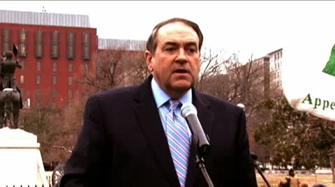 (1 of 2) Mike Huckabee talks about Pro-Life Video stock 10717014