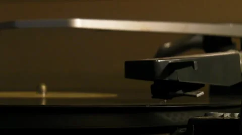 1-33 LP record on 1960s turntable v3 Video stock 5701455