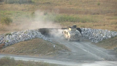 1 ABCT conducts a Fire Coordinated Exercise during Ironhorse Challenge - 2015 Stock Footage 107538650