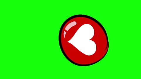 1 Big heart icon Render VERTICAL 2 Stock Footage 243576268