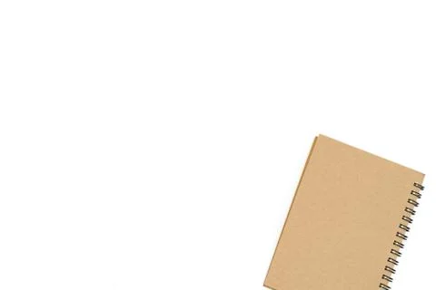 1 book with the bottom right corner of the image on a white background Stock Photos