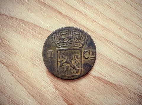 1 cent old coin Foto stock