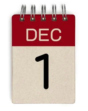 1 dec calendar Stock Illustration