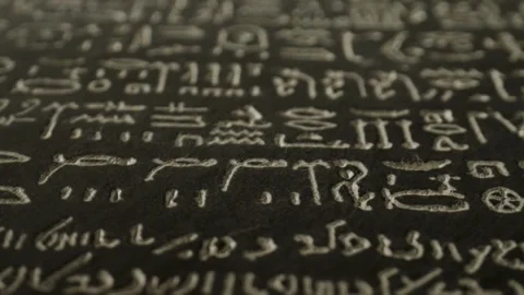 1 Decoding the Rosetta Stone and Unlocking Ancient Languages Video stock 308682895