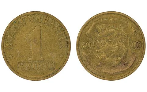 1 eesti coin Stock Photos
