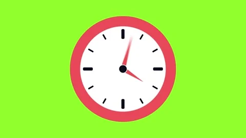 1 Hours fast clock time watch countdown and motion design video Stock Footage 333877850