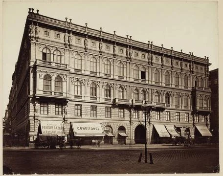 1., Kärntner Straße 51, Palais Todesco. Michael Frankenstein & Comp. (1843. Stock Photos